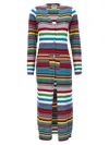 Mo5ch1no Jeans Striped Cardigan Sweaters And Cardigans Multicolor In Multi