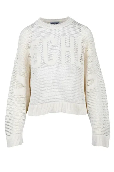 Mo5ch1no Jeans Tricot Knit - White