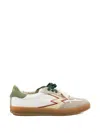 Moaconcept Lightning-bolt Patch Panelled Sneakers In White