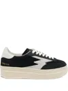 Moa Concept Logo Suede Sneakers In Black