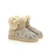 Moa Master Of Arts Beige Microstud Mickey Winter Boots In Multi