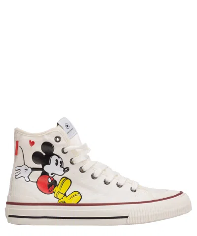 Moa Master Of Arts Disney Mickey Mouse High-top Sneakers In White