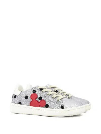 Moa Master Of Arts Kids' Glitter-embellished Polka-dot Sneakers In Multi