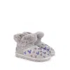 Moa Master Of Arts Beige Microstud Mickey Winter Boots In Grey