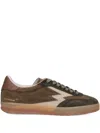 Moa Master Of Arts Lightning-bolt Suede Sneakers In Brown