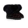 Moa Master Of Arts Master Of Arts Heart Print Winter Boots In Black