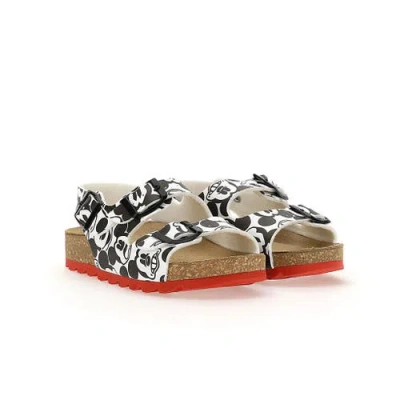 Moa Master Of Arts Kids' Master Of Arts Old School Mickey Cartoon Sandals In White
