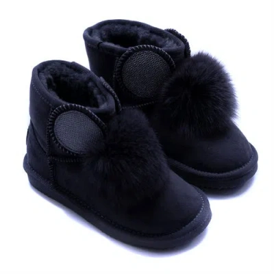 Moa Master Of Arts Kids' Master Of Arts Pom Pom Boots In Blue