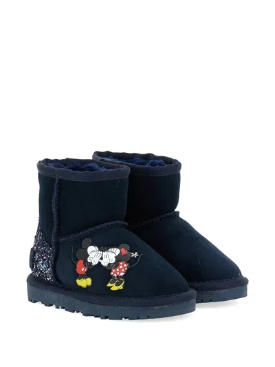 Moa Master Of Arts Kids' Black Disney Fur Boots In Multi