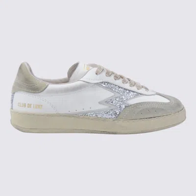 MOA MASTER OF ARTS SILVER AND WHITE SNEAKERS