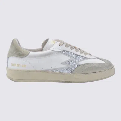 MOA MASTER OF ARTS MOA MASTER OF ARTS SILVER AND WHITE LEATHER SNEAKERS