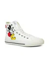 Moa Mickey High-top Sneakers In White