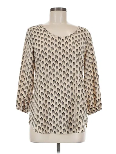 Pre-owned Moa Moa 3/4 Sleeve Blouse In White