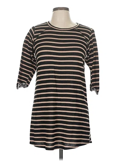Pre-owned Moa Moa 3/4 Sleeve T-shirt In Brown