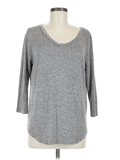 Pre-owned Moa Moa 3/4 Sleeve T-shirt In Gray