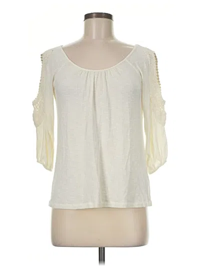 Pre-owned Moa Moa 3/4 Sleeve T-shirt In Ivory