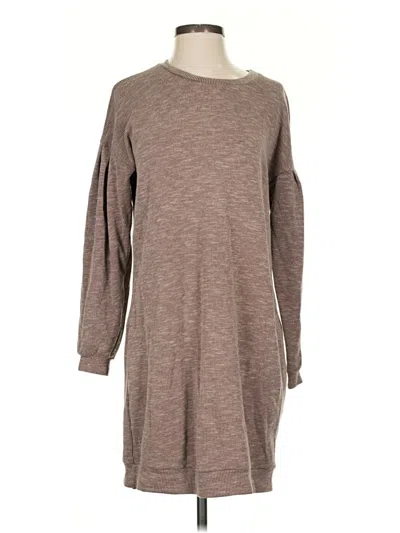 Pre-owned Moa Moa Casual Dress In Brown
