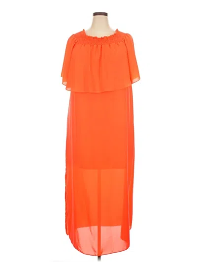 Pre-owned Moa Moa Casual Dress In Orange