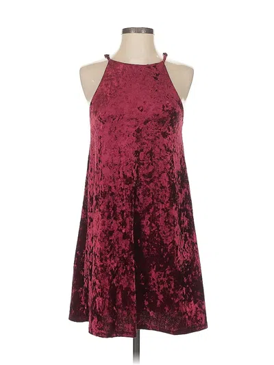 Pre-owned Moa Moa Cocktail Dress In Burgundy