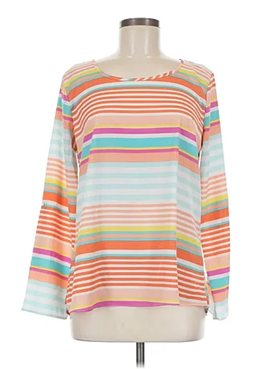 Pre-owned Moa Moa Long Sleeve Blouse In Orange