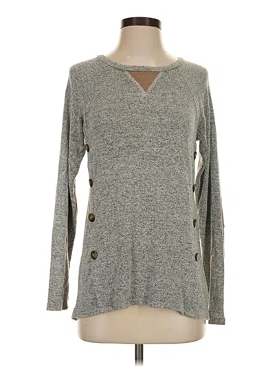 Pre-owned Moa Moa Long Sleeve Henley Shirt In Gray