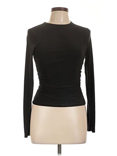 Pre-owned Moa Moa Long Sleeve Top Black Turtleneck Tops