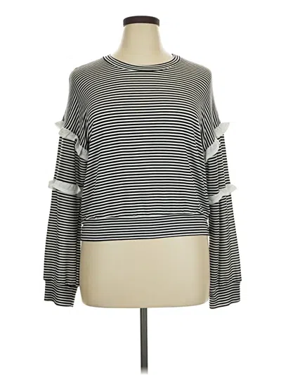 Moa Moa Long Sleeve Top Gray Boatneck Tops
