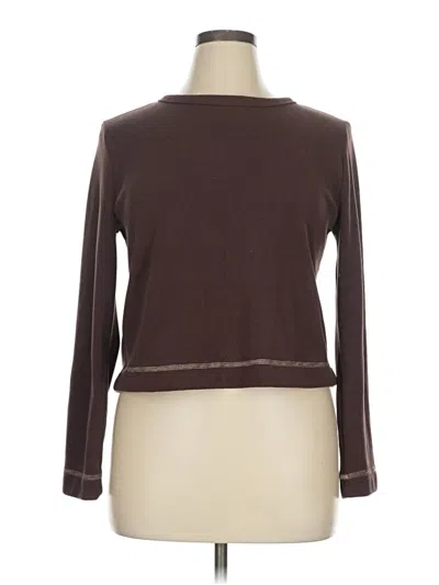 Pre-owned Moa Moa Long Sleeve T-shirt In Brown