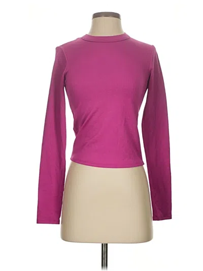 Pre-owned Moa Moa Long Sleeve Turtleneck In Purple