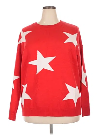 Moa Moa Pullover Sweater In Red