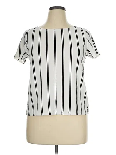 Pre-owned Moa Moa Short Sleeve Blouse In Ivory