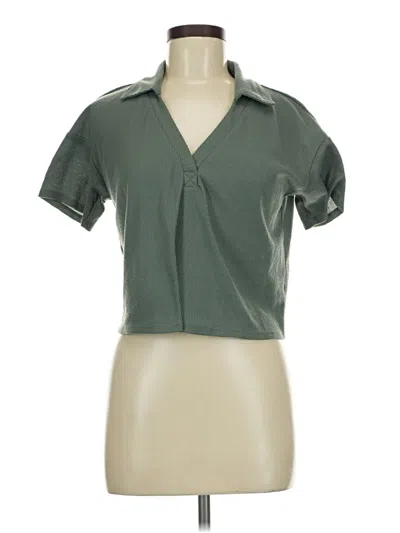 Pre-owned Moa Moa Short Sleeve Polo Shirt In Green