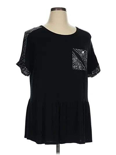 Pre-owned Moa Moa Short Sleeve T-shirt In Black