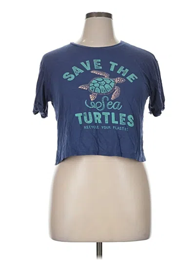 Pre-owned Moa Moa Short Sleeve T-shirt In Blue