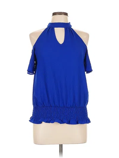 Pre-owned Moa Moa Sleeveless Blouse In Blue