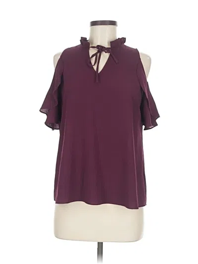 Pre-owned Moa Moa Sleeveless Blouse In Burgundy