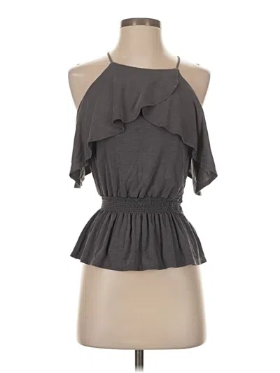 Pre-owned Moa Moa Sleeveless Blouse In Gray