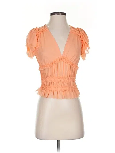 Pre-owned Moa Moa Sleeveless Blouse In Orange