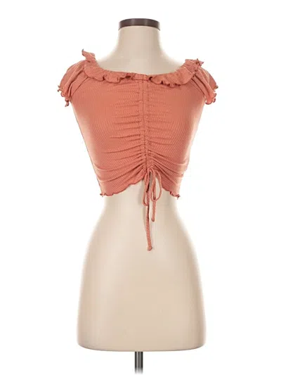 Pre-owned Moa Moa Sleeveless Blouse In Orange