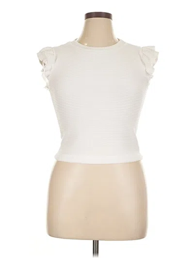 Pre-owned Moa Moa Sleeveless T-shirt In Ivory