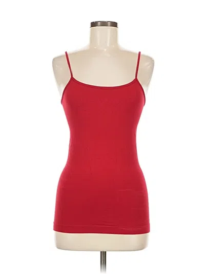 Pre-owned Moa Moa Tank Top Red Strapless Neckline Tops
