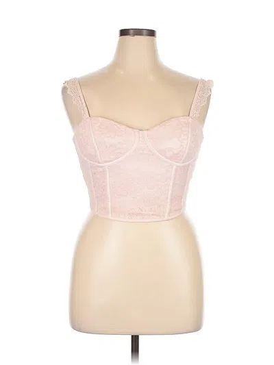 Pre-owned Moa Moa Tube Top Pink Sweetheart Neckline Tops