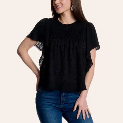 Moa Moa Women's Black Lace Top