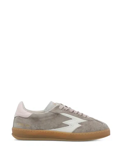 Moaconcept Club Briar Washed-suede Sneakers In Gray