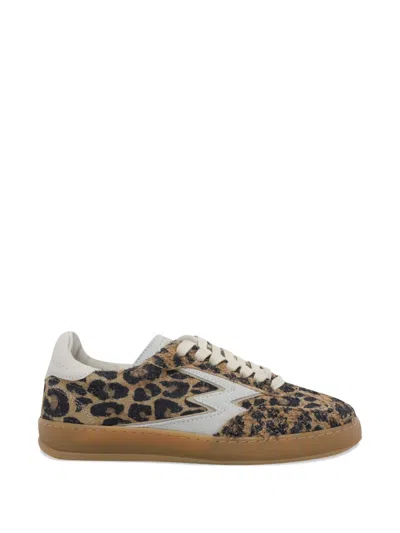 Moaconcept Club Deluxe Leopard-print Sneakers In Brown