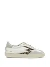 Moaconcept Moa Concept White Leather Rubber Sneakers In White