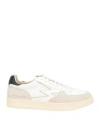 Moaconcept Man Sneakers Light Grey Size 8.5 Leather, Textile Fibers In Grey