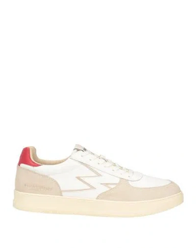 Moaconcept Man Sneakers White Size 11.5 Leather, Textile Fibers