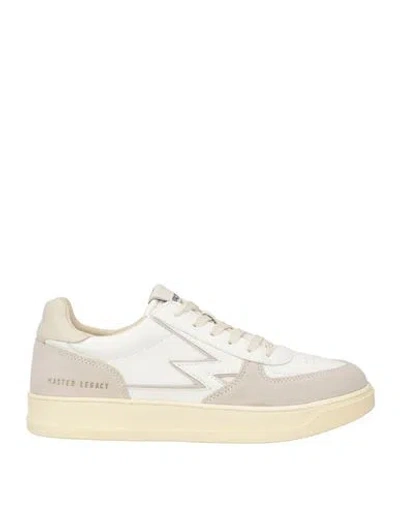 Moaconcept Man Sneakers White Size 8.5 Leather, Textile Fibers