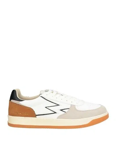 Moaconcept Man Sneakers White Size 7 Leather, Textile Fibers